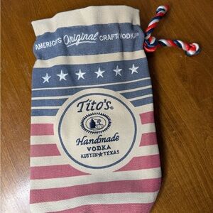 Tito's Bottle Canvas Drawstring Carry Bag Party